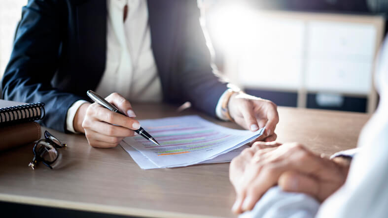 CPA presenting letter to client